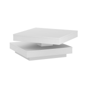 Masuta de cafea HDF alb Mandy 70x70x34 cm