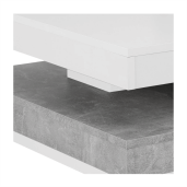 Masuta de cafea HDF alb gri Mandy 70x70x34 cm