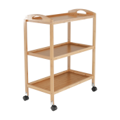 Carucior servire bambus natur Marsel 60x33x73 cm