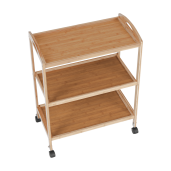 Carucior servire bambus natur Marsel 60x33x73 cm