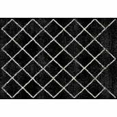 Covor textil negru Mates 100x150 cm 