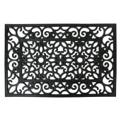 Covoras intrare casa cauciuc negru 60x40x1 cm