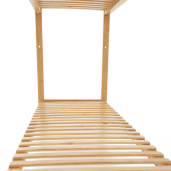 Organizator dulap bambus natural Melar 112.5x35x165 cm