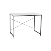 Birou DTD alb metal negru Mellora 90x60x72 cm 