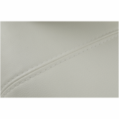 Coltar tapiterie piele ecologica alba textil gri dreapta Minerva 260x175x75 cm 