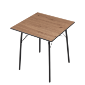 Masa dining MDF stejar artisan neagra Nalak 70x70x75 cm