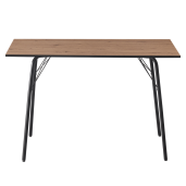 Masa dining MDF stejar artisan metal negru Nalak 120x75x75 cm