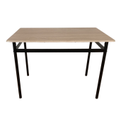 Set masa 4 scaune stejar sonoma negru maro Naren 110x70x75 cm