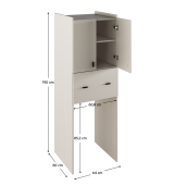 Raft deasupra masinii de spalat PAL melaminat casmir Natali 64x60x190 cm 