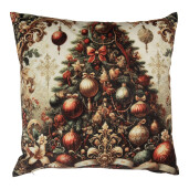 Perna decorativa Craciun Bradut poliester multicolor 45x45x4 cm