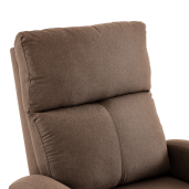 Fotoliu de relaxare pozitionabil maro Neris 72x90-161x86-105 cm 
