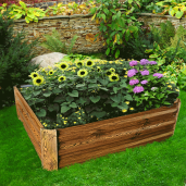 Jardiniera flori, maro otel Nonky 120x60x30 cm 