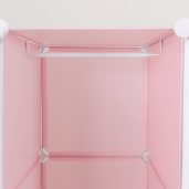 Dulap modular pentru copii roz Norme 75x47x129 cm