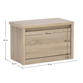Pantofar DTD stejar sonoma Norty 66x36x45 cm