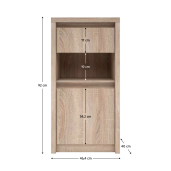 Comoda DTD stejar sonoma Norty 46.4x40x92 cm