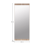 Oglinda perete DTD stejar sonoma Norty 46.4x2x115 cm