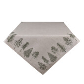 Fata masa bumbac bej verde Brazi 150x150 cm