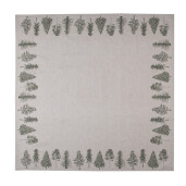Fata masa bumbac bej verde Brazi 150x150 cm