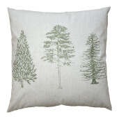 Set 2 fete perna textil bej verde Brazi 45x45 cm