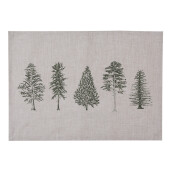 Set 6 suporturi farfurii bumbac bej verde Brazi (6) 48x33 cm