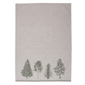 Prosop bucatarie bumbac bej verde Brazi 50x70 cm