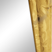Oglinda podea rama plastic auriu Odine 50x168 cm