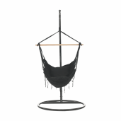 Hamac suspendabil din textil gri inchis Oframe 100x55x130 cm