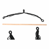 Hamac suspendabil din textil gri inchis Oframe 100x55x130 cm