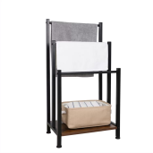 Suport prosoape negru maro Ogin 42x28x80 cm