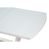 Masa dining extensibila alb lucios Olav 160-200x90x75 cm