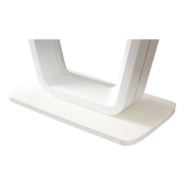 Masa dining extensibila alb lucios Olav 160-200x90x75 cm