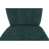 Scaun textil verde crom Oliva 42x52x97 cm