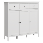 Comoda DTD alb Olje 132.6x37x133.6 cm 