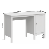 Birou DTD alb Olje 115x50x74.5 cm 