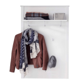Cuier perete DTD alb Olje 81x26x122 cm 