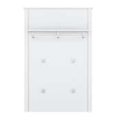 Cuier perete DTD alb Olje 81x26x122 cm 
