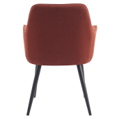 Fotoliu de design textil maro metal negru Oskor 55.5x58.5x83.5 cm