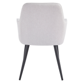 Fotoliu de design textil gri metal negru Oskor 55.5x58.5x83.5 cm