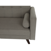 Canapea extensibila cu tapiterie textil bej Otisa 189x76x89 cm