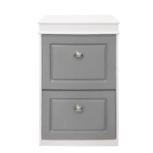 Pantofar mdf alb gri Seber 53.5x24x82 cm 