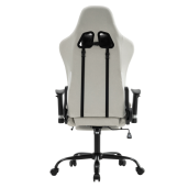 Scaun birou, gaming textil alb negru plastic negru Papibas 66x67x129-139 cm