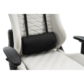 Scaun birou, gaming textil alb negru plastic negru Papibas 66x67x129-139 cm