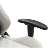 Scaun birou, gaming textil alb negru plastic negru Papibas 66x67x129-139 cm