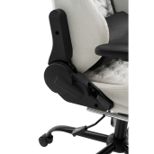 Scaun birou, gaming textil alb negru plastic negru Papibas 66x67x129-139 cm