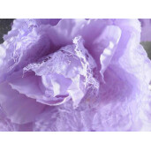 Set 3 Bujori artificiali mov verzi 17 cm