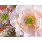 Set 6 flori Peonia artificiala 21 cm