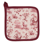Servet termic bumbac alb roz Ren 20x20 cm