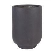 Ghiveci flori ceramica gri maro Ø 23x31 cm