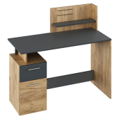 Birou DTD stejar artisan grafit Platon 121,5x55x109,5 cm