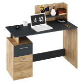 Birou DTD stejar artisan grafit Platon 121,5x55x109,5 cm